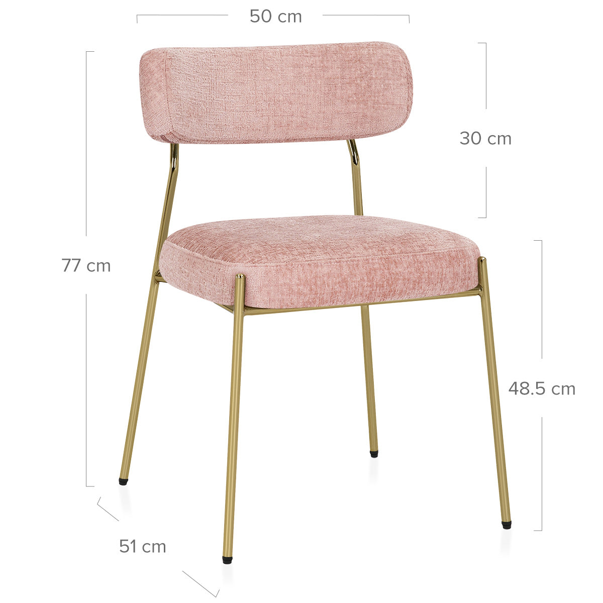 Silla Tela Oro - Diana Rosa