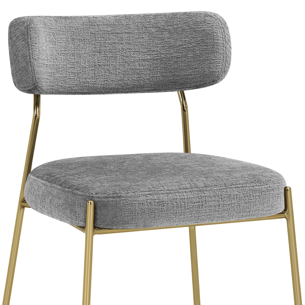 Silla Tela Oro - Diana Gris