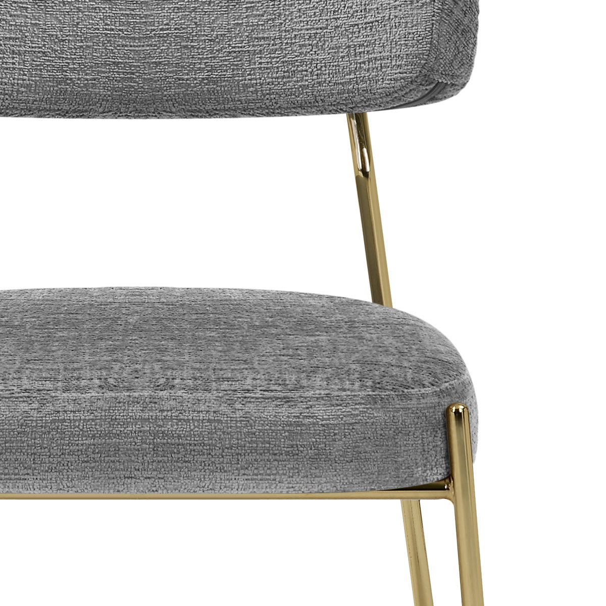 Silla Tela Oro - Diana Gris