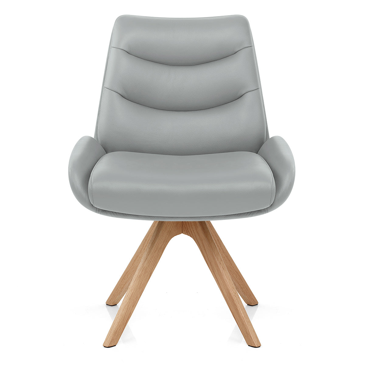 Silla Cuero Auténtico - Madrid Gris