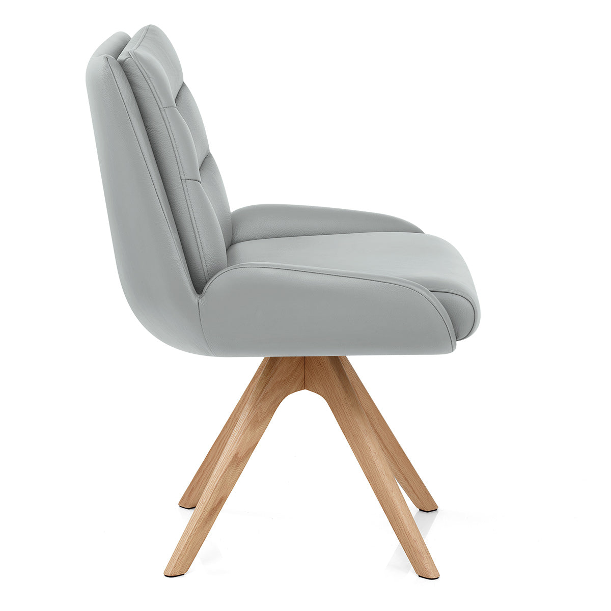 Silla Cuero Auténtico - Madrid Gris