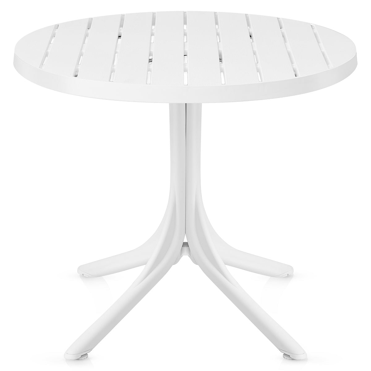 Mesa Resina Exterior - Mono Blanco