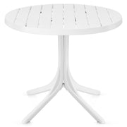 Mesa Resina Exterior - Mono Blanco