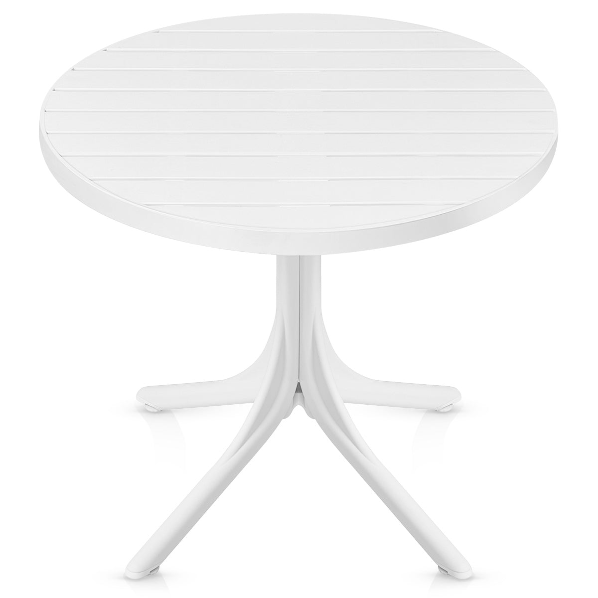 Mesa Resina Exterior - Mono Blanco