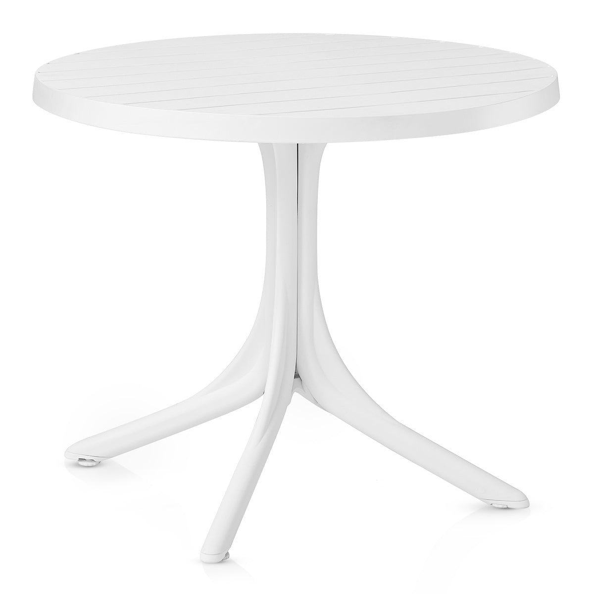 Mesa Resina Exterior - Mono Blanco