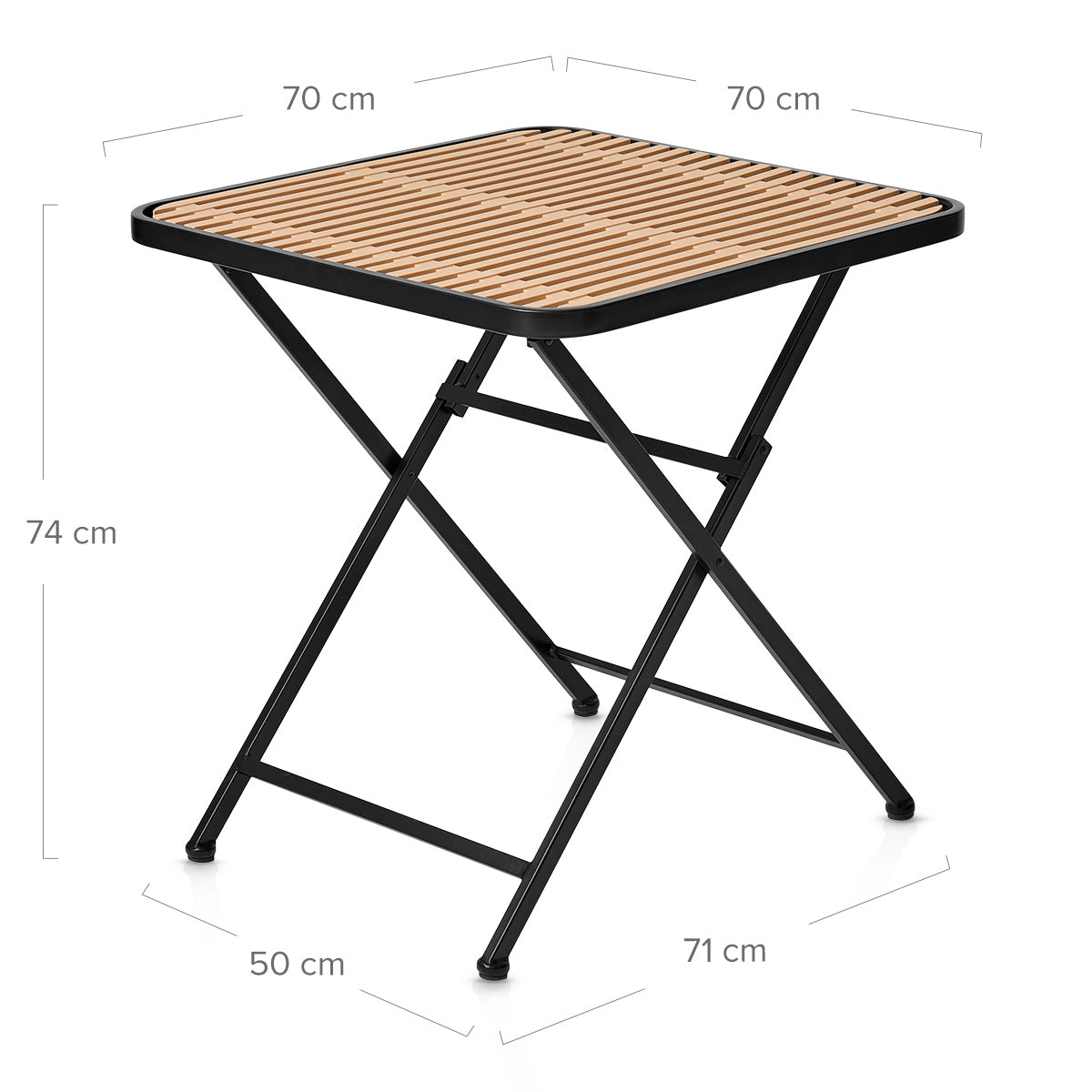 Mesa Plegable Exterior - Vanta Negro