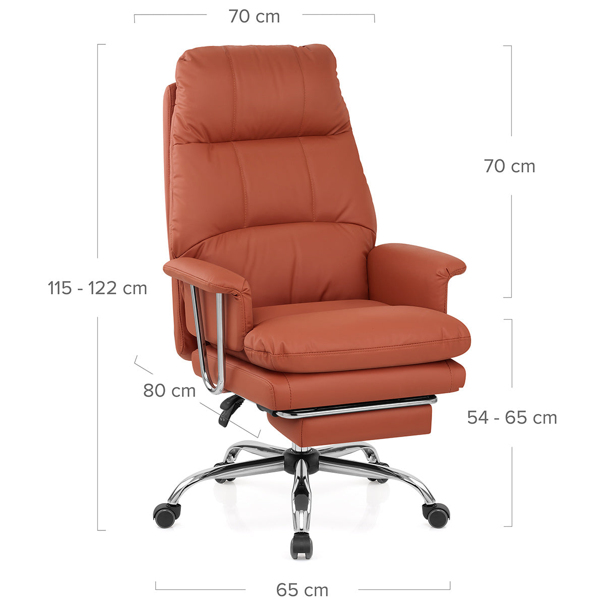Silla Oficina Eco Piel - Colmar Marrón