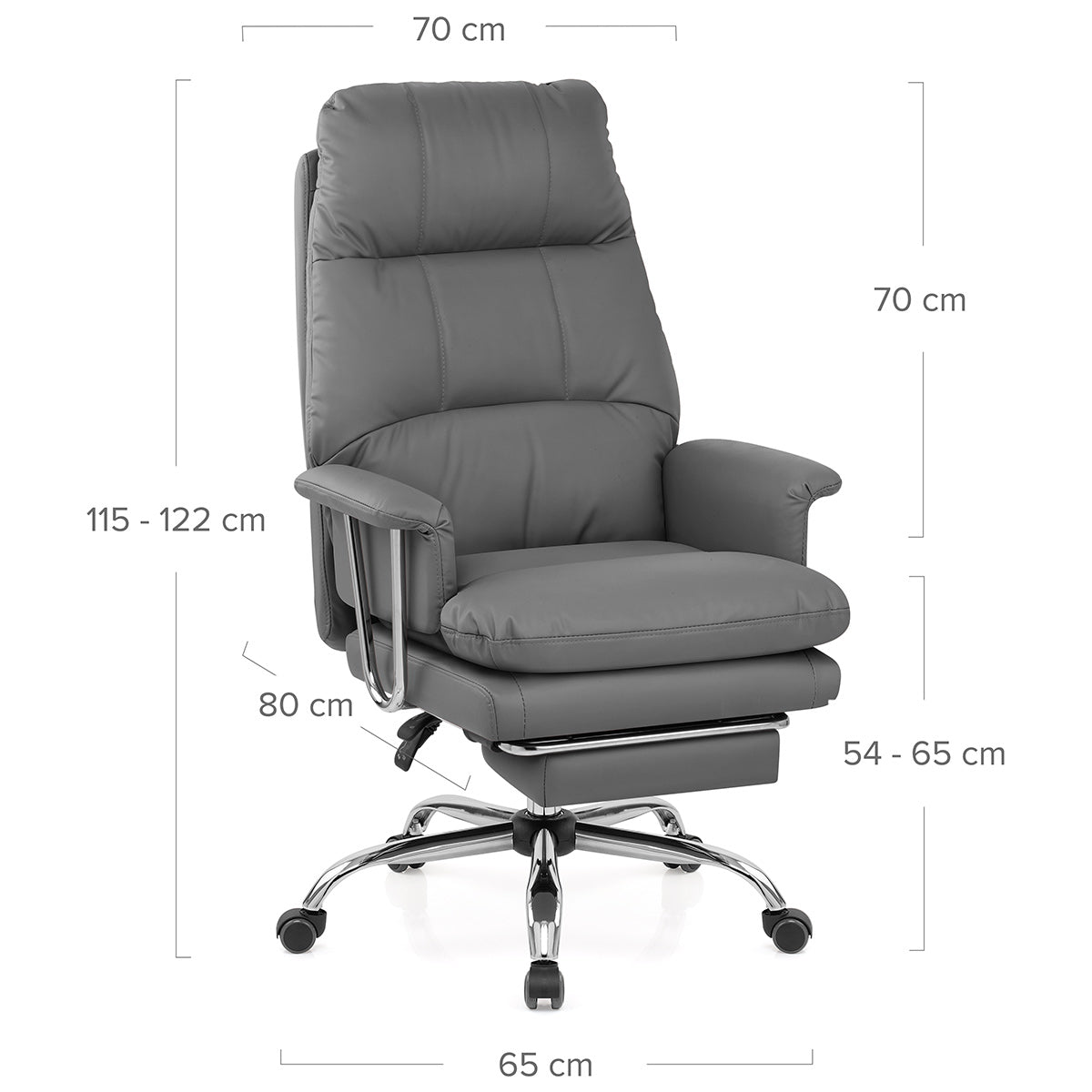 Silla Oficina Eco Piel - Colmar Gris
