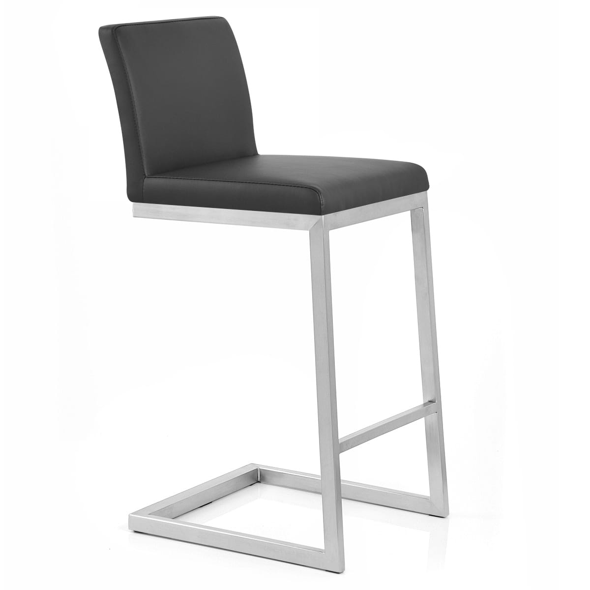 Taburete Polipiel Satinado - Ace Negro