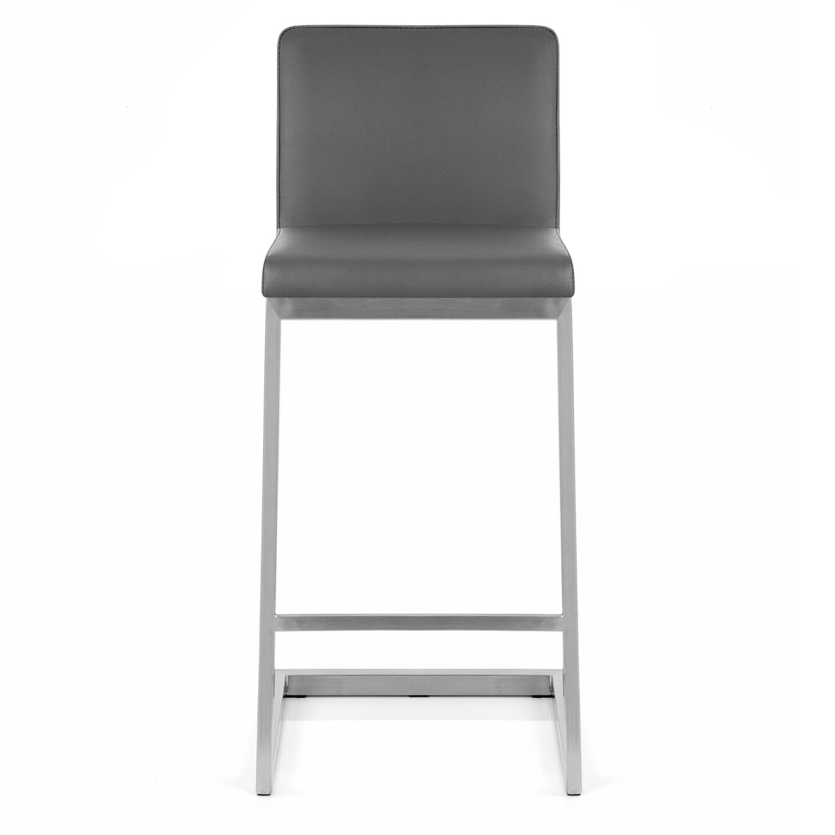 Taburete Polipiel Satinado - Ace Gris