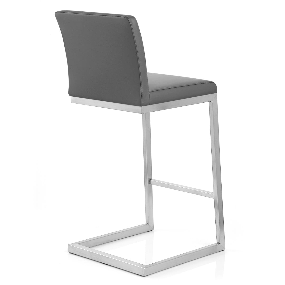 Taburete Polipiel Satinado - Ace Gris