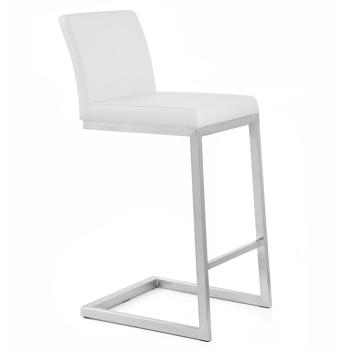 Taburete Polipiel Satinado - Ace Blanco