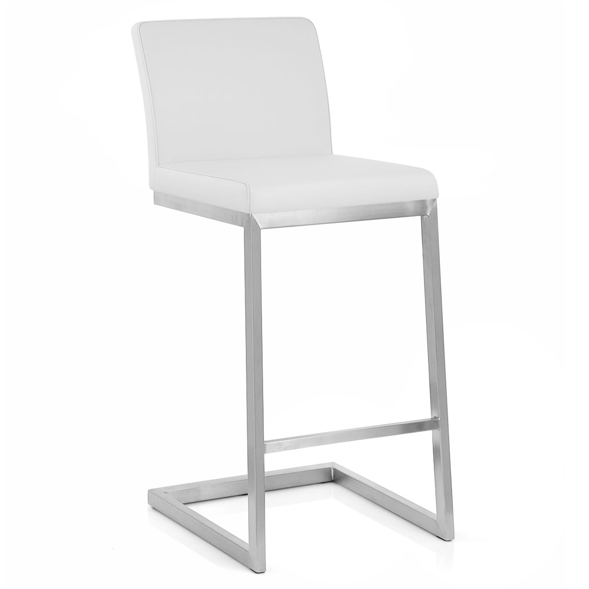 Taburete Polipiel Satinado - Ace Blanco