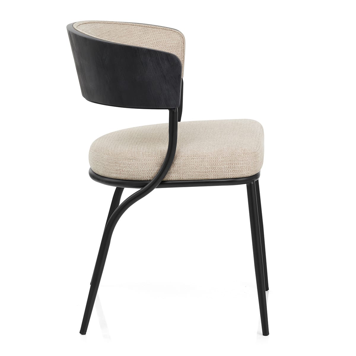Silla Comedor Tela - Alexa Crema