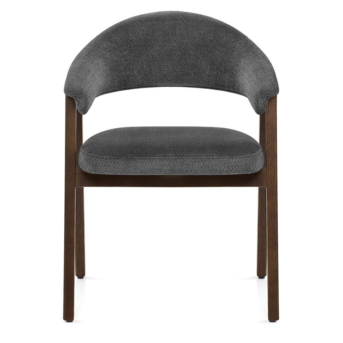 Silla Tela Roble Oscuro - Amber Gris Oscuro