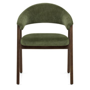 Silla Tela Roble Oscuro - Amber Verde