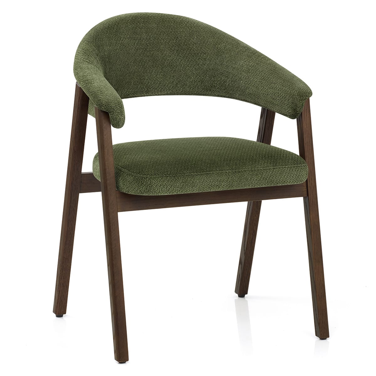 Silla Tela Roble Oscuro - Amber Verde