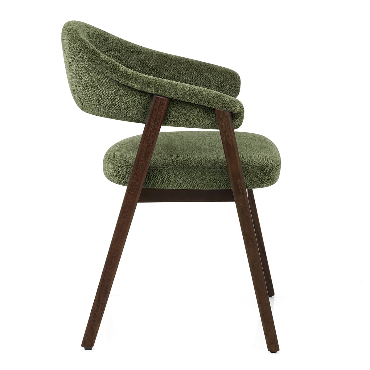 Silla Tela Roble Oscuro - Amber Verde