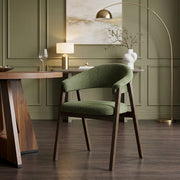 Silla Tela Roble Oscuro - Amber Verde