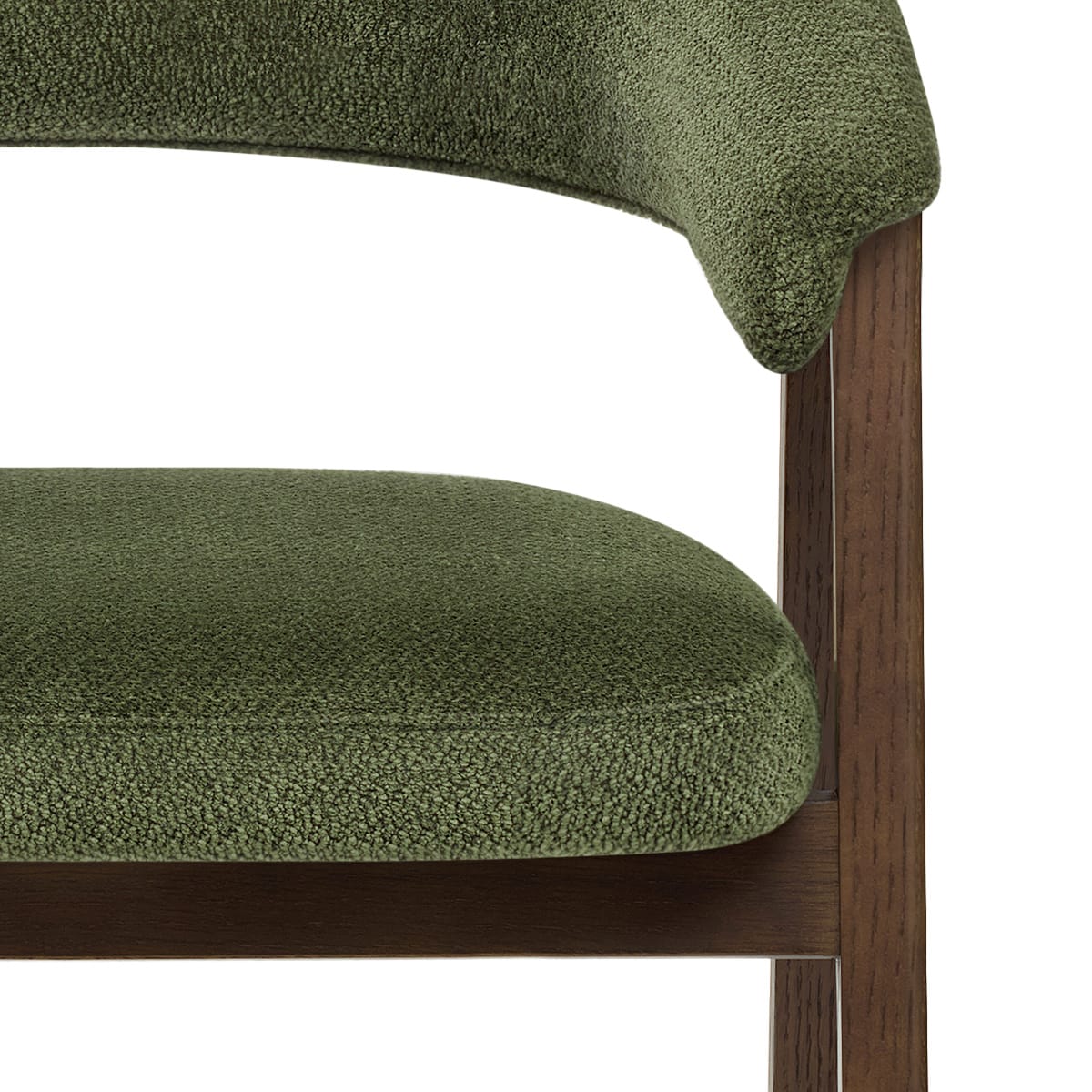 Silla Tela Roble Oscuro - Amber Verde