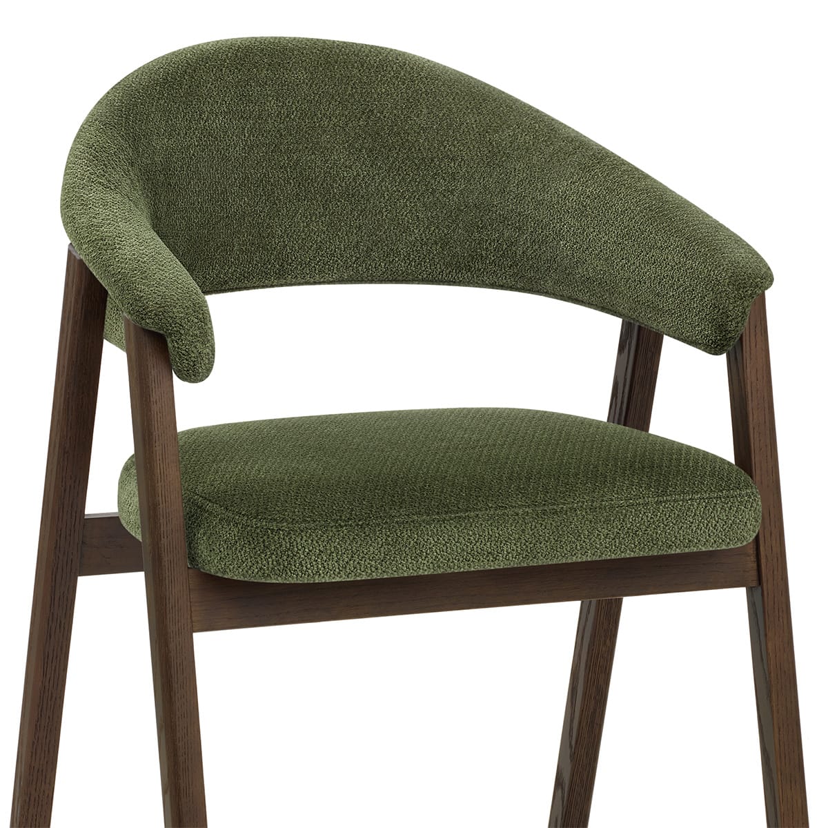 Silla Tela Roble Oscuro - Amber Verde