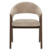 Silla Tela Roble Oscuro - Amber Gris Pardo