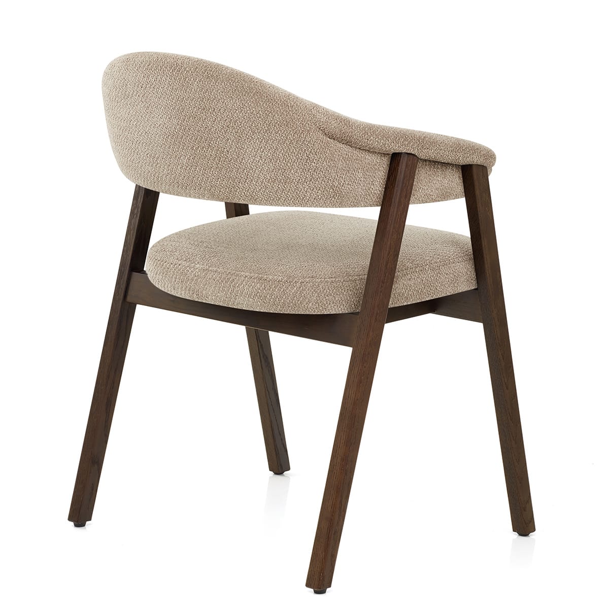 Silla Tela Roble Oscuro - Amber Gris Pardo