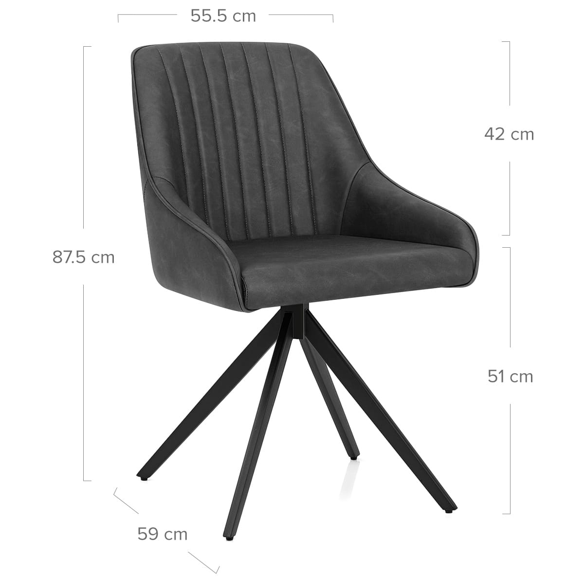 Amelia DC PU Gris Oscuro