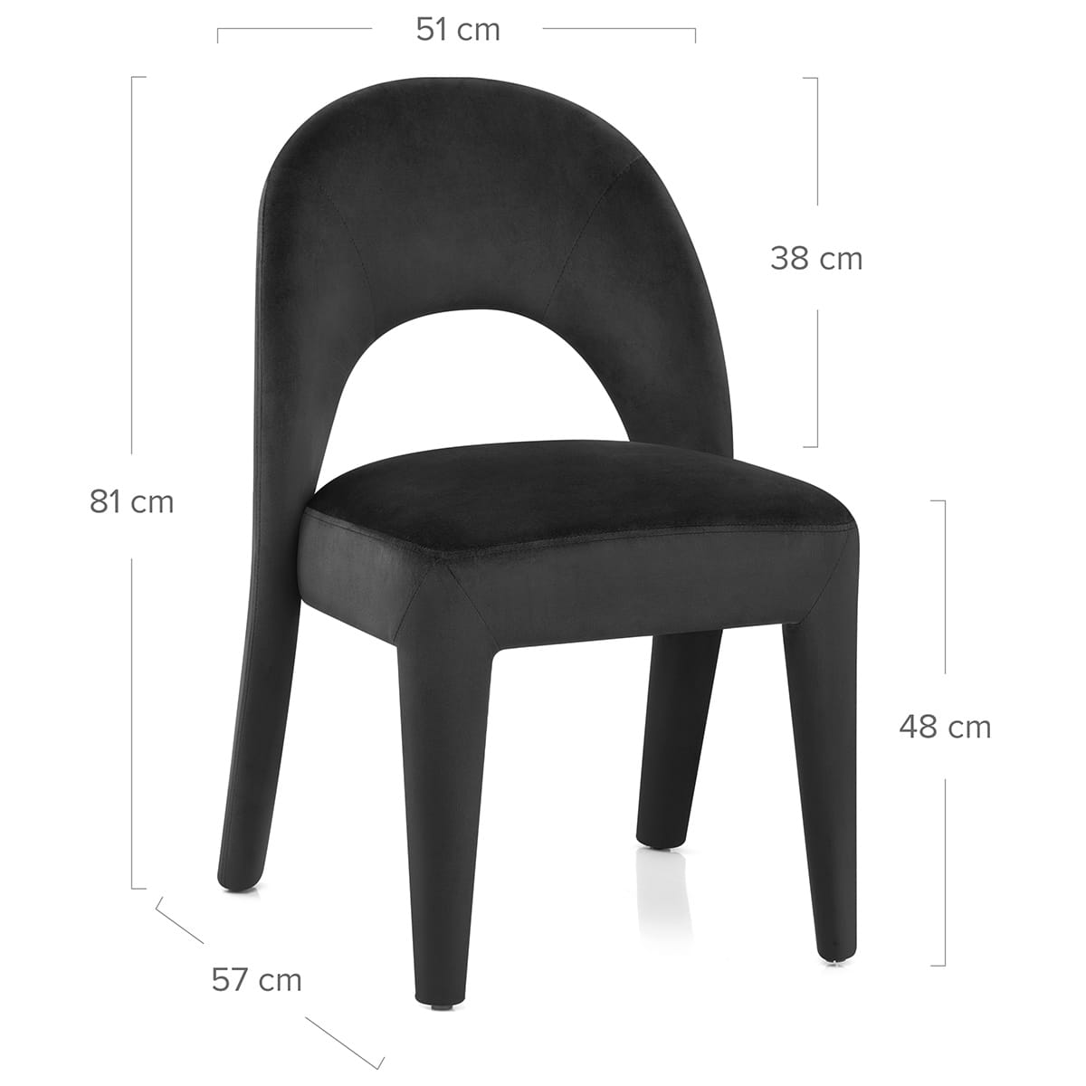 Silla Terciopelo - Amore Negro