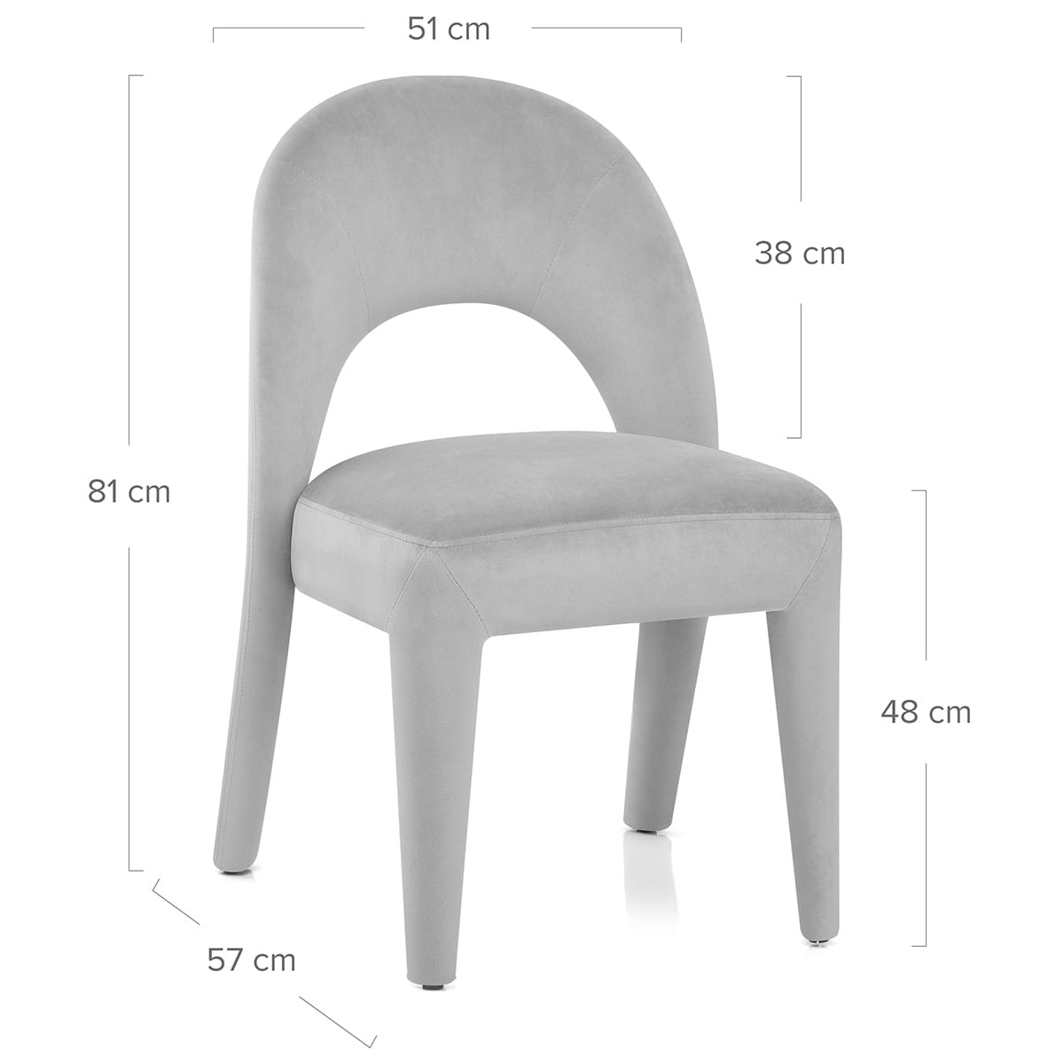 Silla Terciopelo - Amore Gris