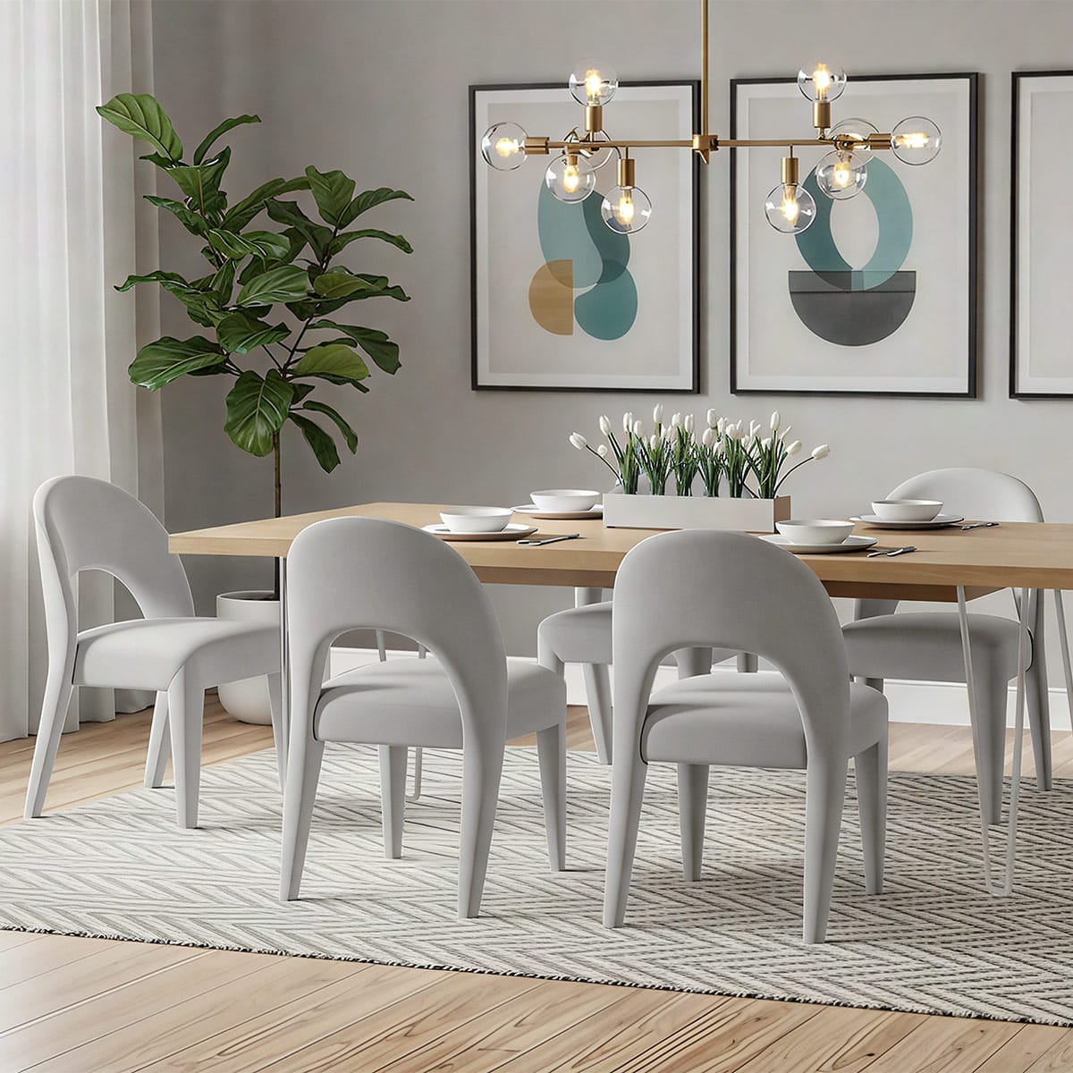 Silla Terciopelo - Amore Gris