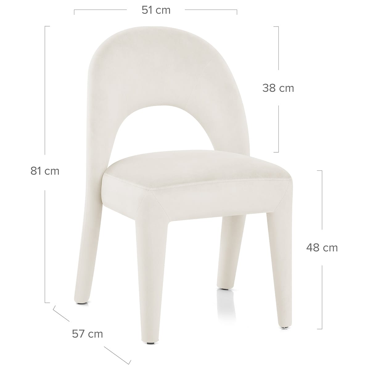 Silla Terciopelo - Amore Crema