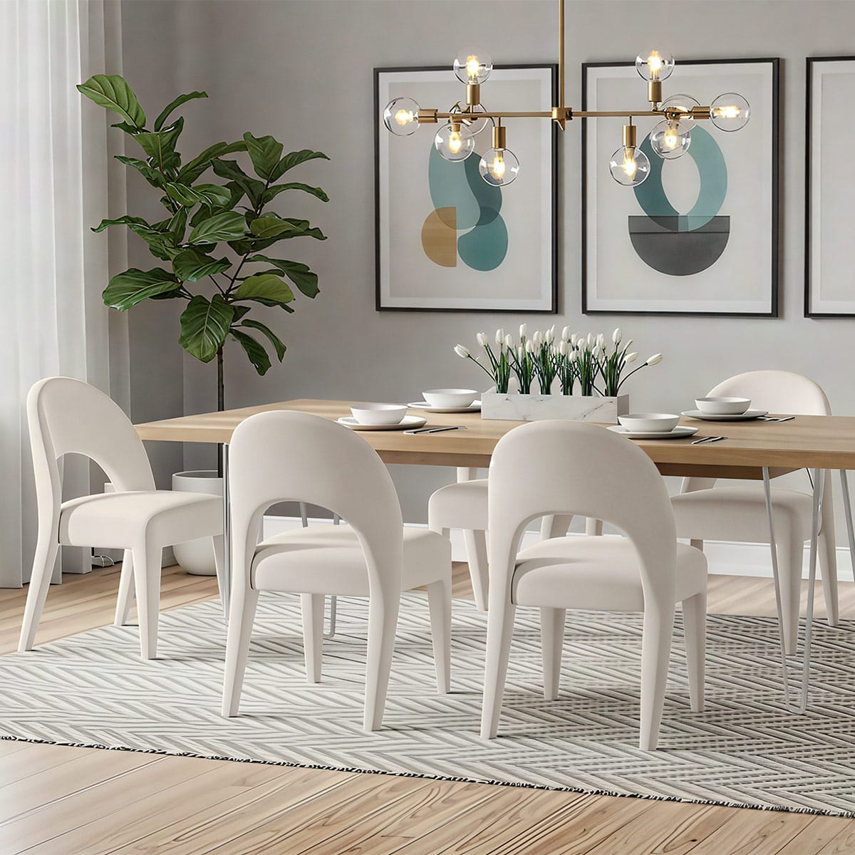 Silla Terciopelo - Amore Crema
