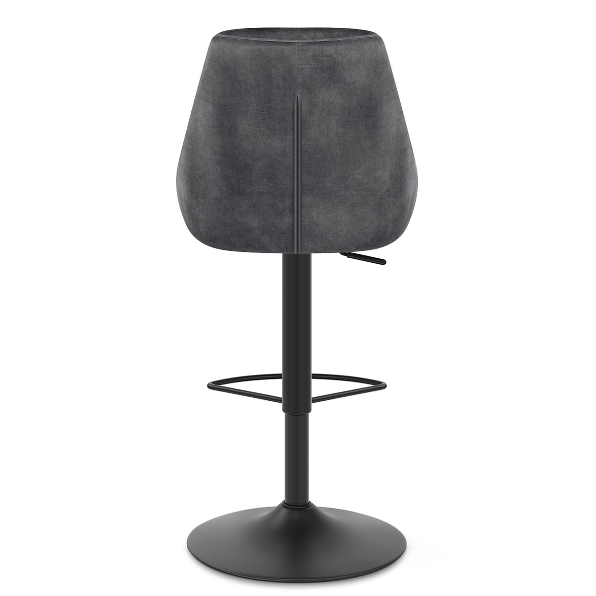 Taburete Terciopelo - Aria Gris Oscuro