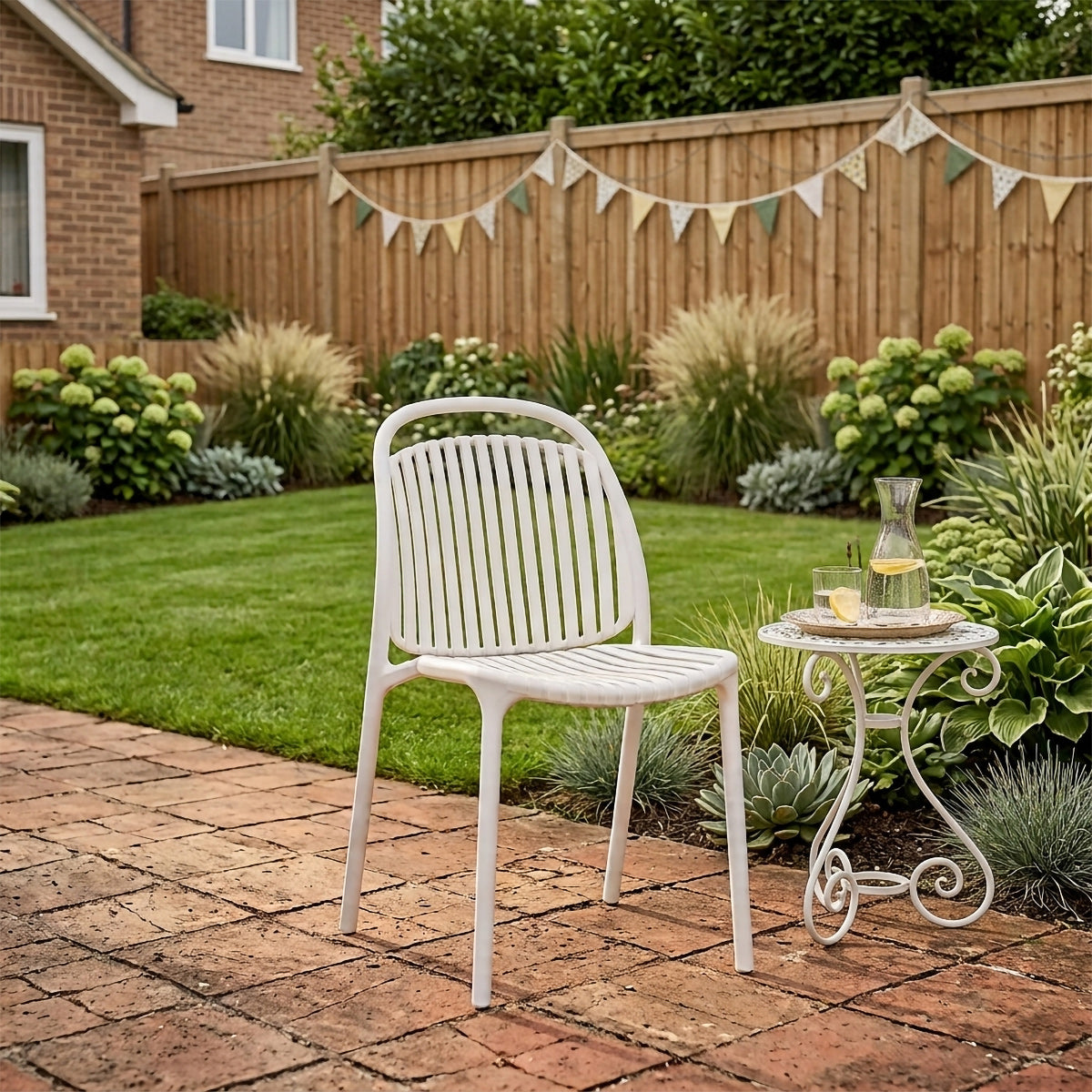 Silla Resina Exterior - Arlo Blanco