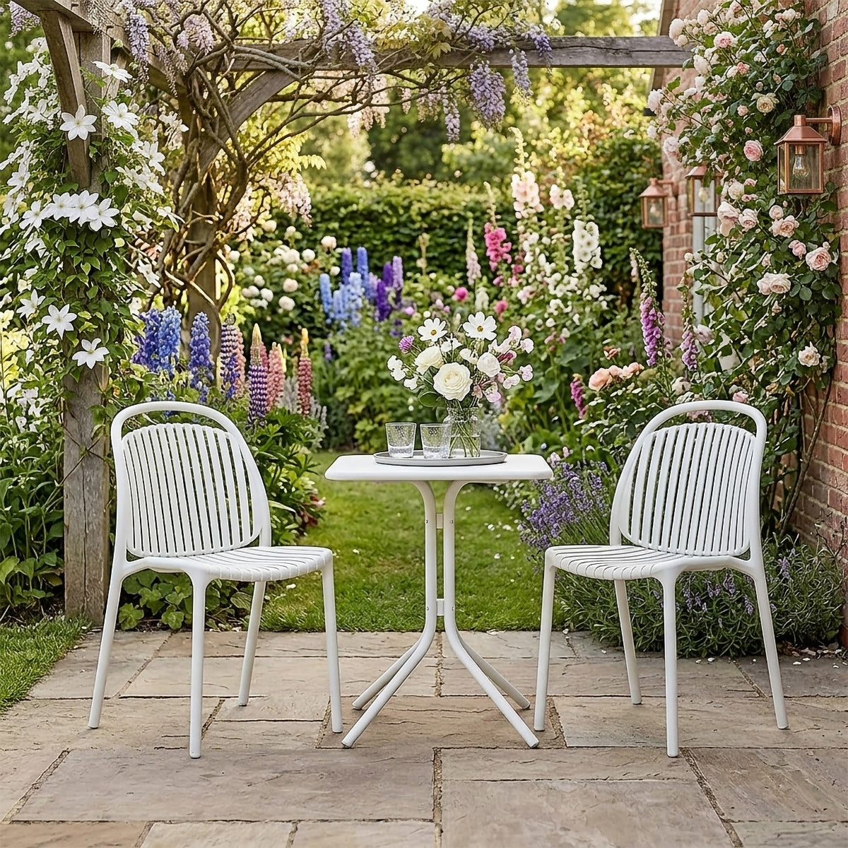 Silla Resina Exterior - Arlo Blanco