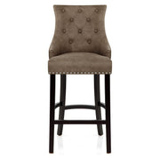 Taburete Polipiel Madera - Ascot Marrón