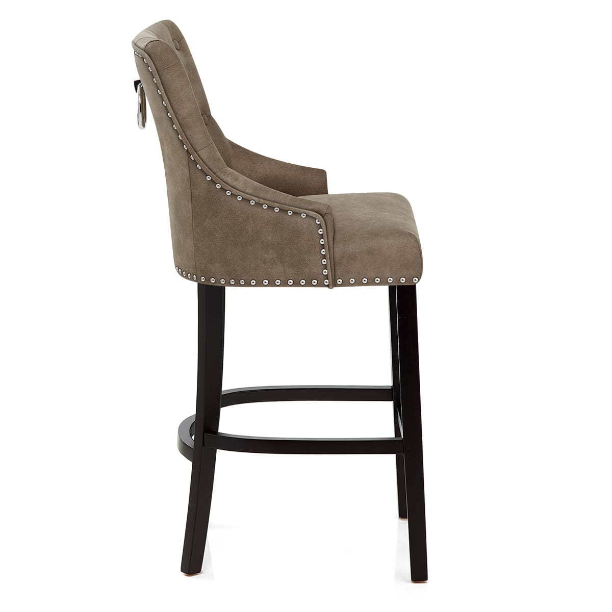 Taburete Polipiel Madera - Ascot Marrón