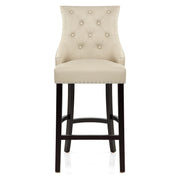 Taburete Cuero Regenerado - Ascot Crema