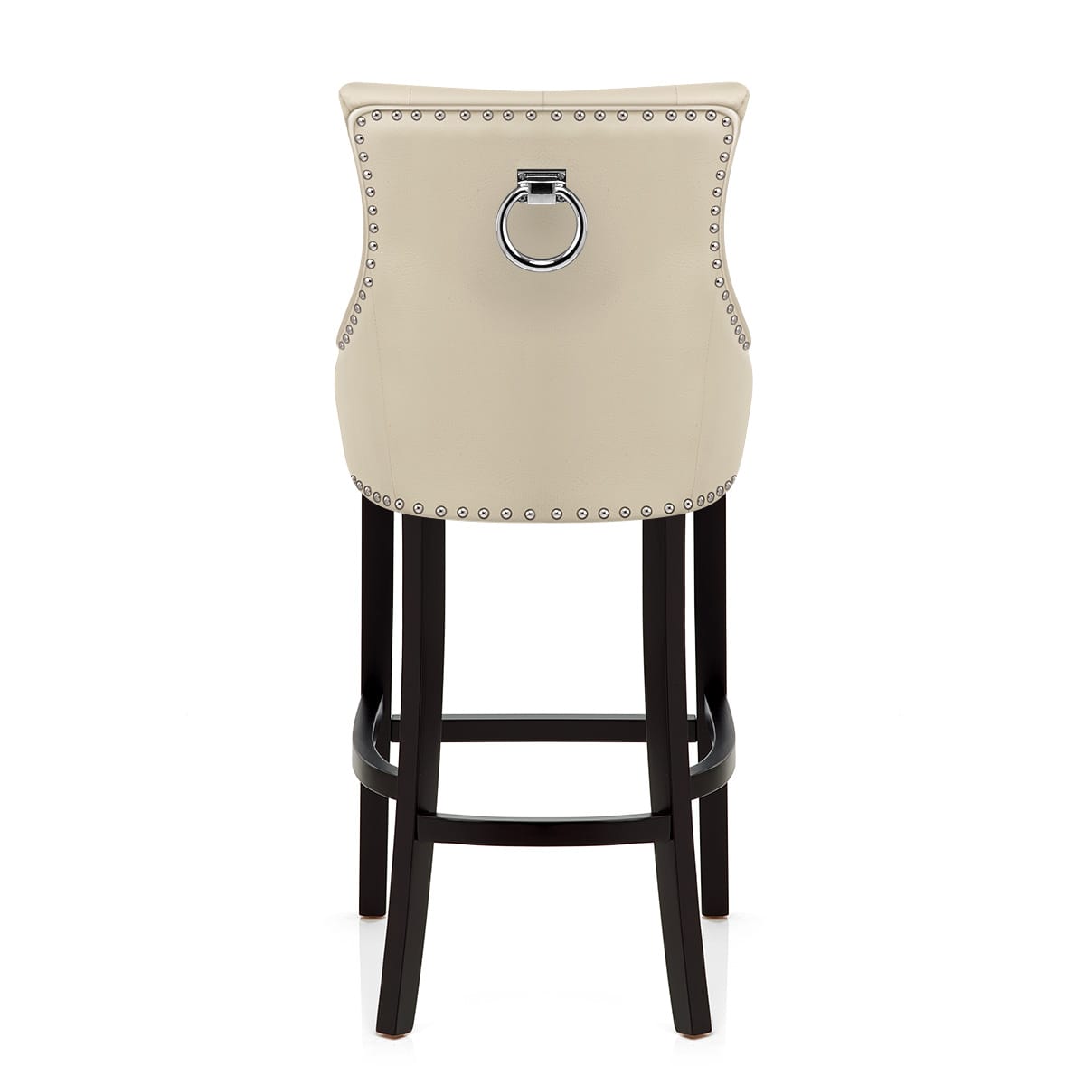 Taburete Cuero Regenerado - Ascot Crema