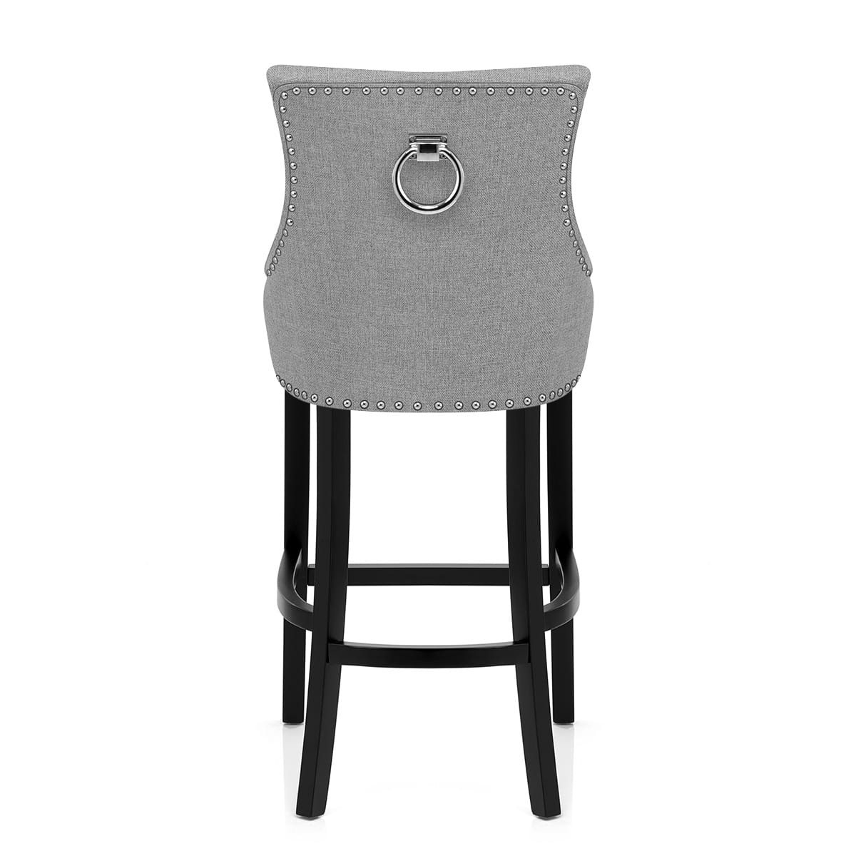 Taburete Madera Tela - Ascot Gris