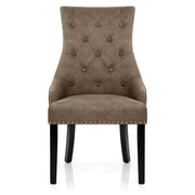 Silla Polipiel Madera - Ascot Marrón