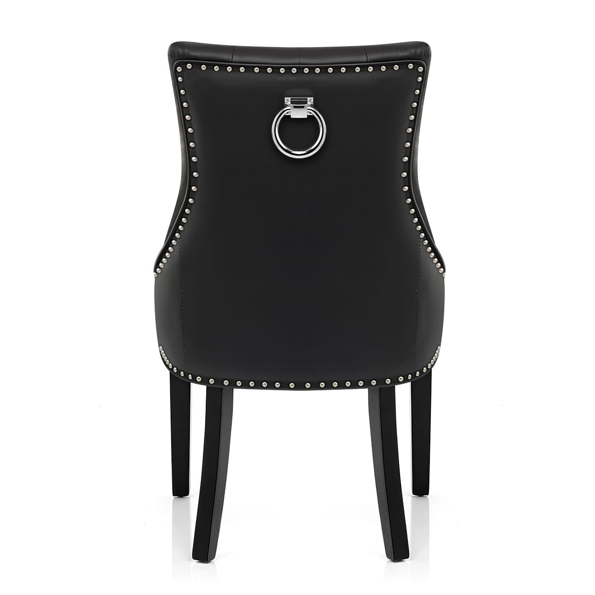 Silla Cuero Regenerado - Ascot Negro