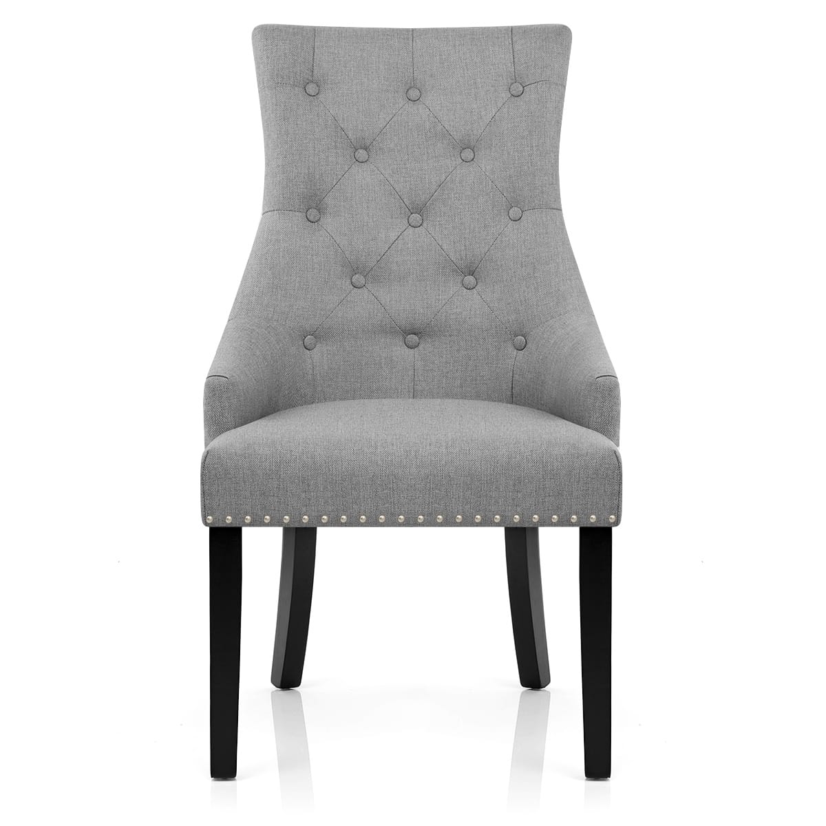 Silla Madera Tela - Ascot Gris