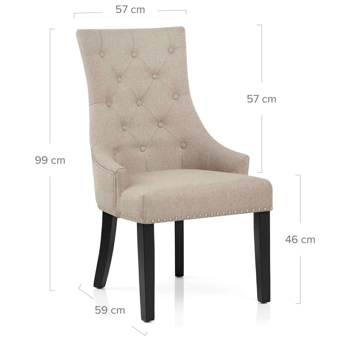 Silla Madera Tela - Ascot Gris Pardo