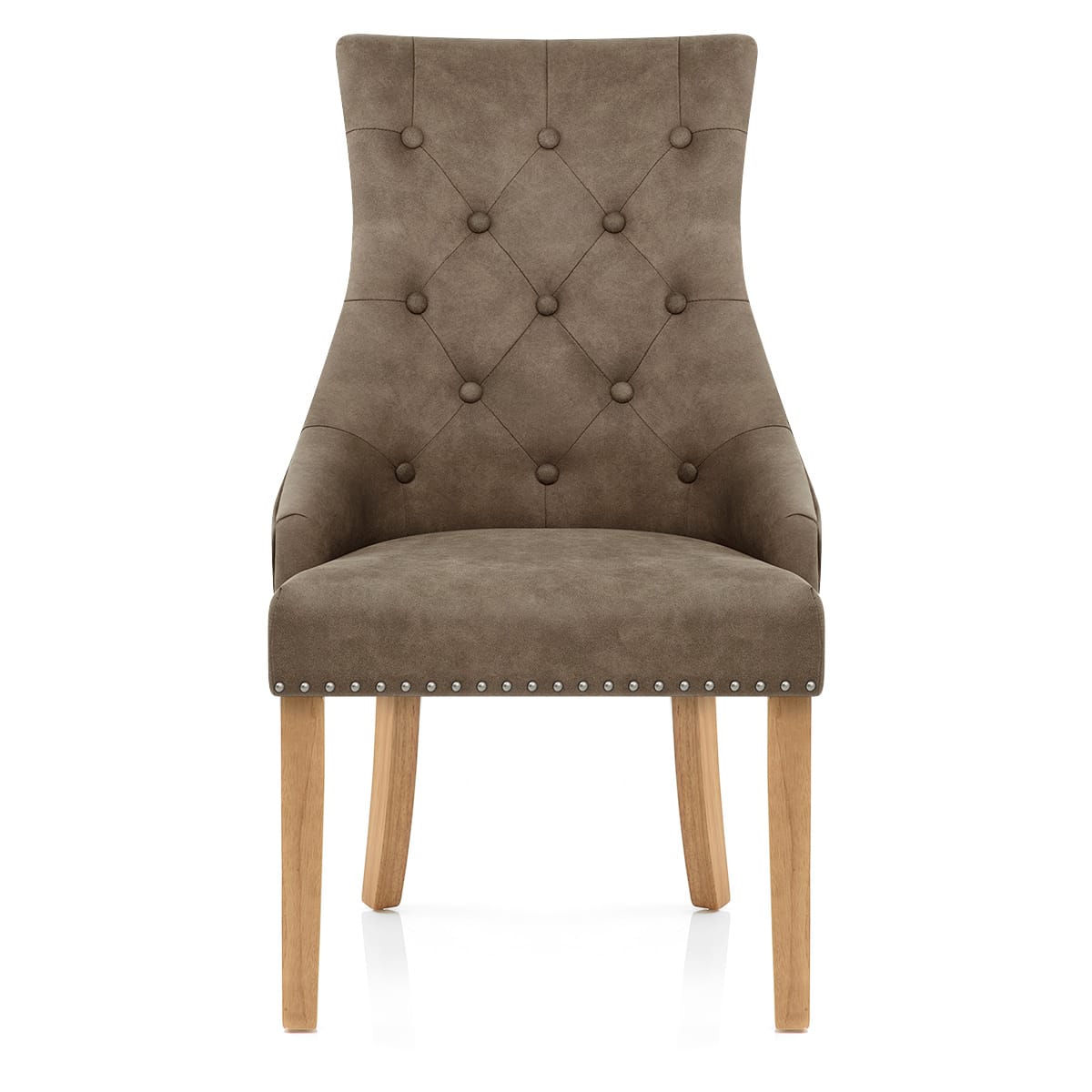 Silla Polipiel Roble - Ascot Marrón