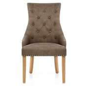 Silla Polipiel Roble - Ascot Marrón