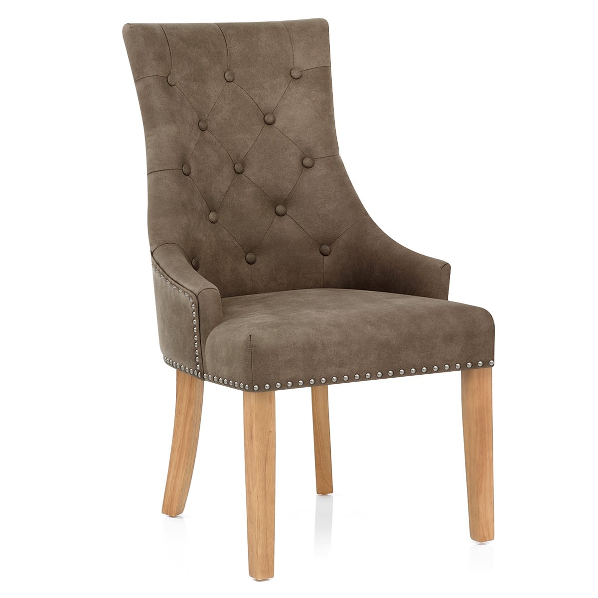 Silla Polipiel Roble - Ascot Marrón