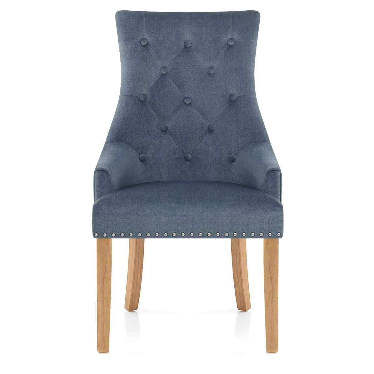 Silla Tela Roble - Ascot Azul