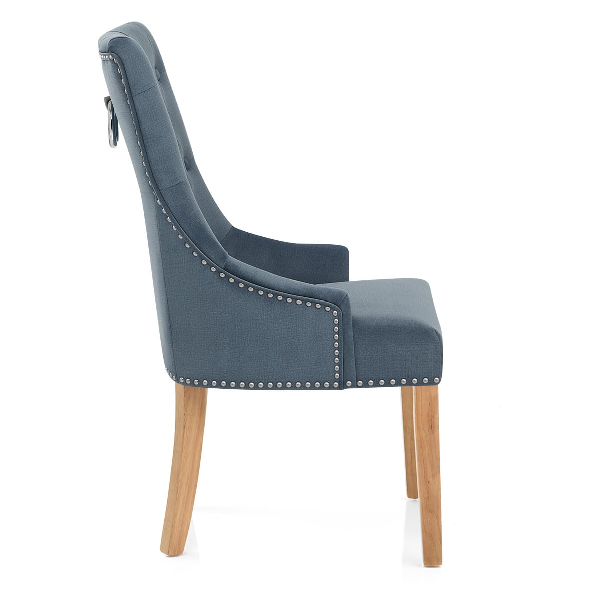 Silla Tela Roble - Ascot Azul